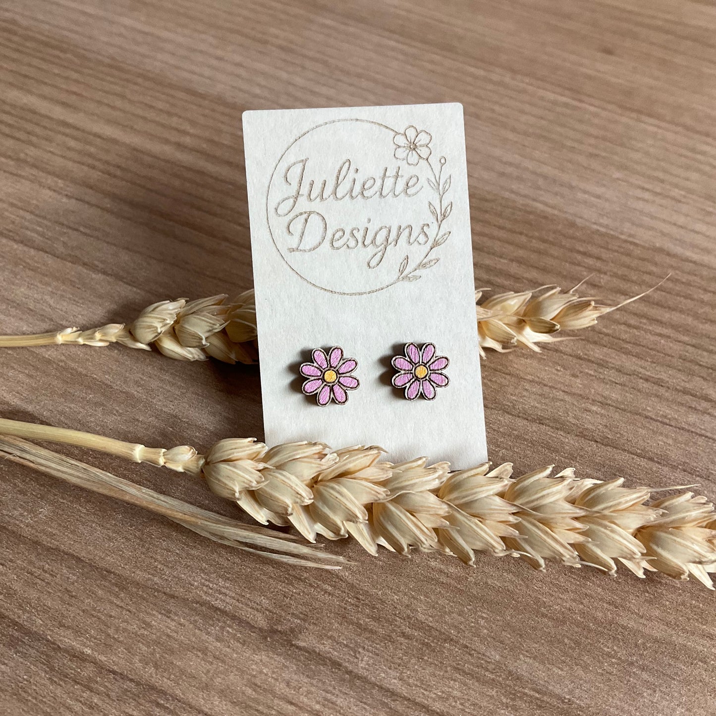 Oorstekers Daisy - roze S