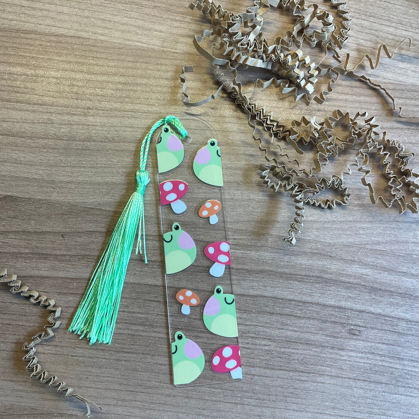 Acryl boekenlegger ‘kikker’