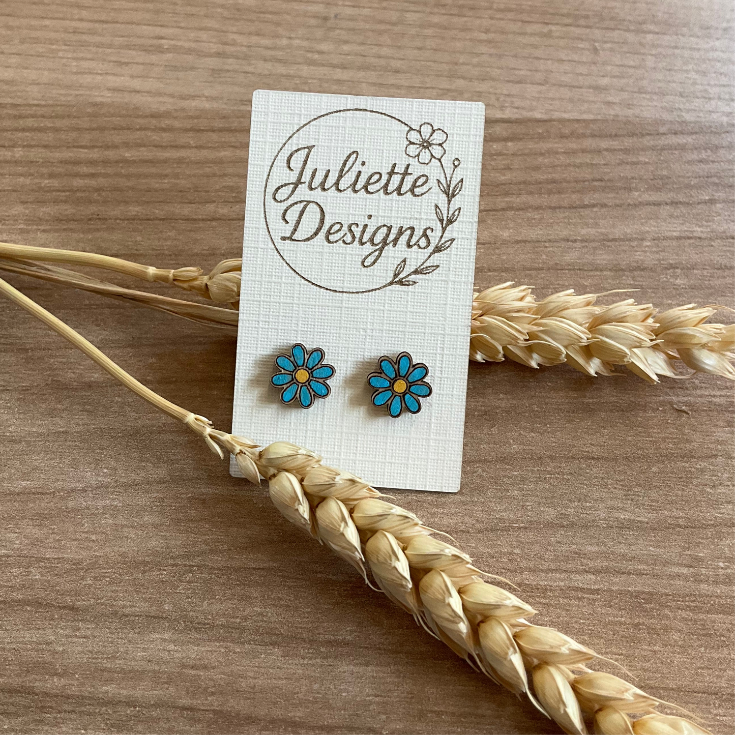 Oorstekers Daisy - blauw S