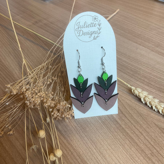 Oorhanger Boho groen 3