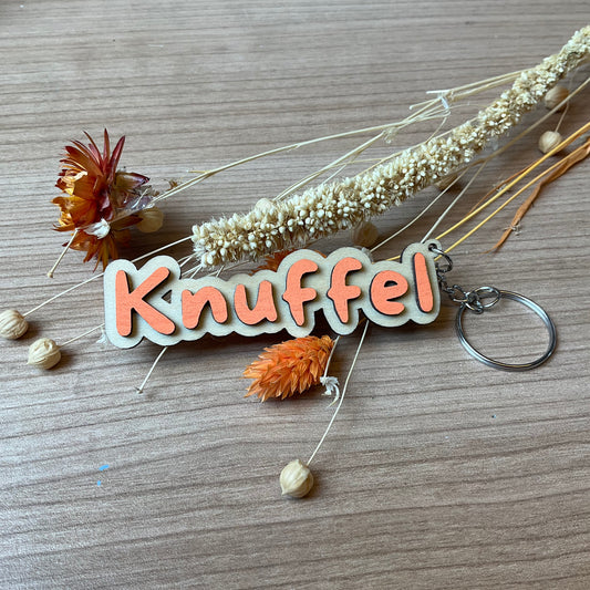 Sleutelhanger ‘Knuffel’ oranje