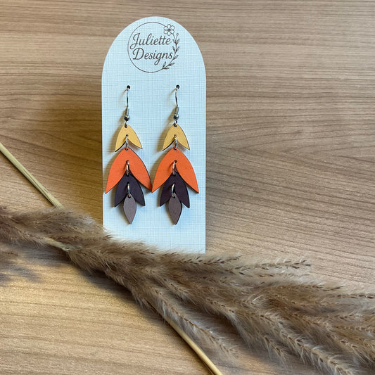 Oorhanger Boho oranje 2