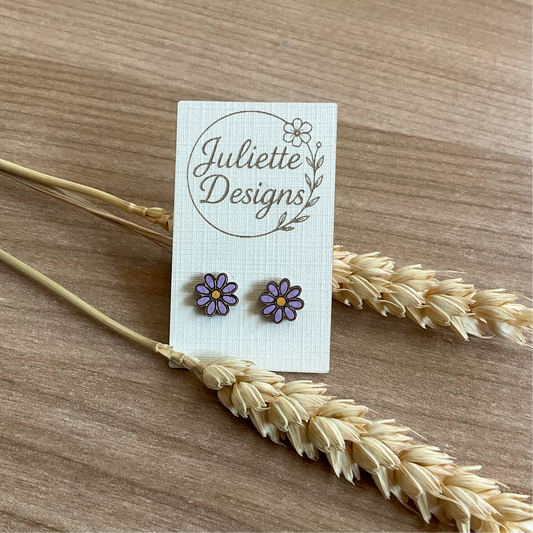 Oorstekers Daisy - paars S