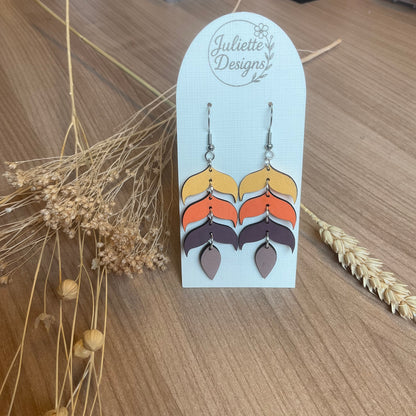 Oorhanger Boho oranje 1