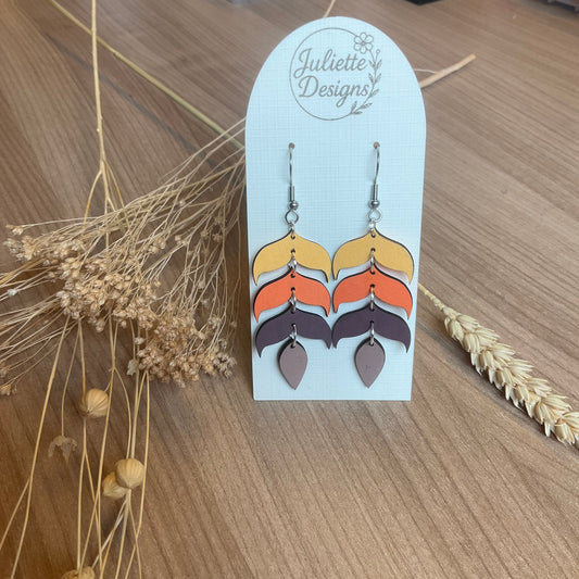 Oorhanger Boho oranje 1