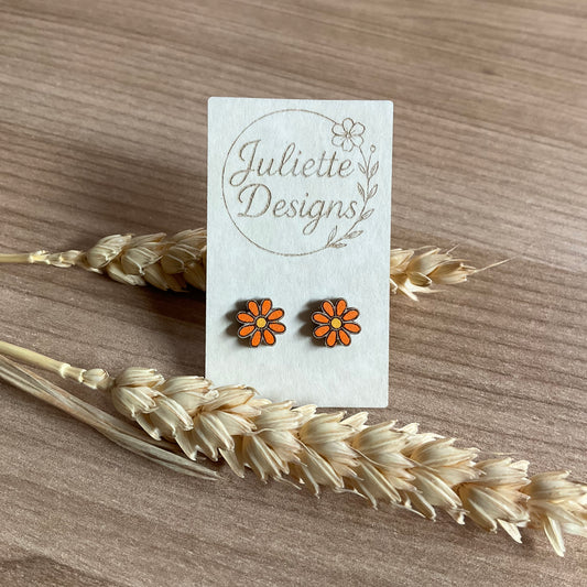 Oorstekers Daisy - oranje S