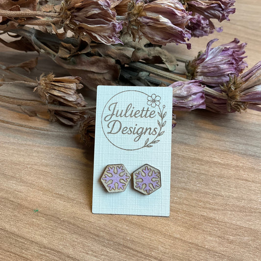 Oorstekers Sneeuwvlokje paars