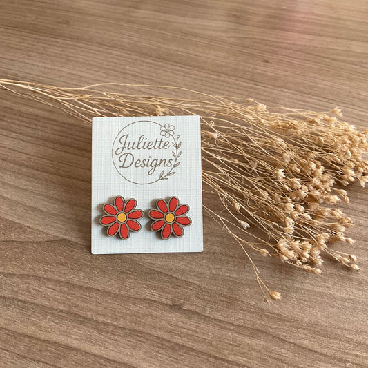 Oorstekers Daisy - oranje L