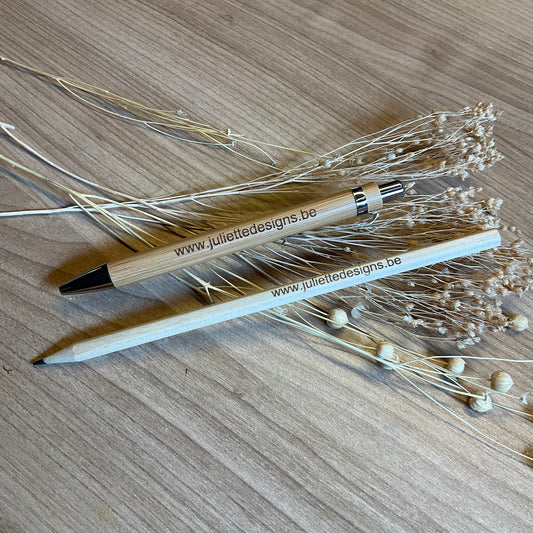 Set: gepersonaliseerde balpen en potlood